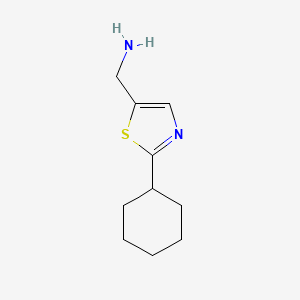 (2-Cyclohexylthiazol-5-yl)methanamine