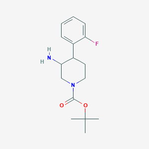 Tert-butyl 3-amino-4-(2-fluorophenyl)piperidine-1-carboxylate