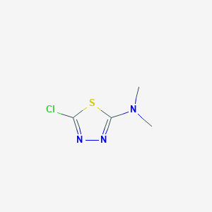 molecular formula C4H6ClN3S B13147955 5-Chloro-N,N-dimethyl-1,3,4-thiadiazol-2-amine 