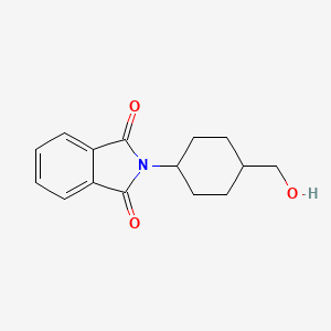 molecular formula C15H17NO3 B13147964 1H-Isoindole-1,3(2H)-dione, 2-[4-(hydroxymethyl)cyclohexyl]- 