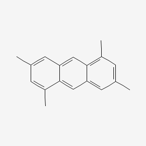 molecular formula C18H18 B13147974 Anthracene, 1,3,5,7-tetramethyl- CAS No. 17538-59-9