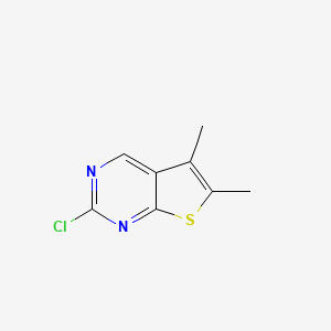 molecular formula C8H7ClN2S B13147988 2-Chloro-5,6-dimethylthieno[2,3-d]pyrimidine CAS No. 83259-32-9