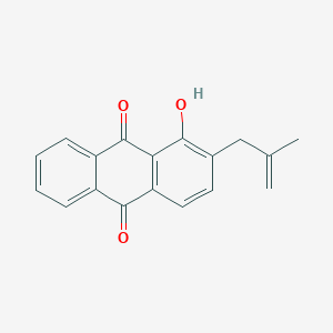 molecular formula C18H14O3 B13148015 1-Hydroxy-2-(2-methylprop-2-en-1-yl)anthracene-9,10-dione CAS No. 84736-03-8