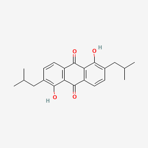 1,5-Dihydroxy-2,6-bis(2-methylpropyl)anthracene-9,10-dione