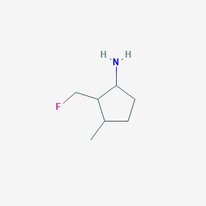 2-(Fluoromethyl)-3-methylcyclopentan-1-amine