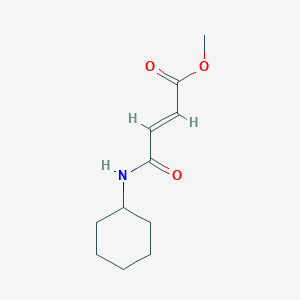 molecular formula C11H17NO3 B13148063 Methyl 4-(cyclohexylamino)-4-oxobut-2-enoate 