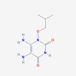 molecular formula C8H14N4O3 B13148064 5,6-Diamino-1-isobutoxypyrimidine-2,4(1H,3H)-dione 