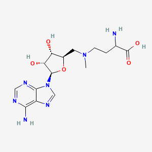 2-amino-4-[[(2R,3S,4R,5R)-5-(6-aminopurin-9-yl)-3,4-dihydroxyoxolan-2-yl]methyl-methylamino]butanoic acid