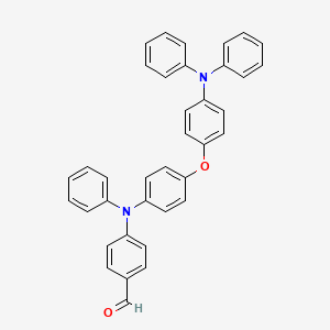 4-((4-(4-(Diphenylamino)phenoxy)phenyl)(phenyl)amino)benzaldehyde