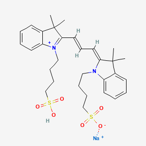 Sodium 4-(2-(3-(3,3-dimethyl-1-(4-sulfonatobutyl)-3H-indol-1-ium-2-yl)allylidene)-3,3-dimethylindolin-1-yl)butane-1-sulfonate