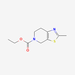 molecular formula C10H14N2O2S B13148135 Ethyl2-methyl-6,7-dihydrothiazolo[5,4-c]pyridine-5(4H)-carboxylate 