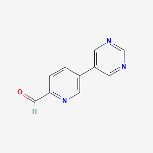 5-(Pyrimidin-5-yl)picolinaldehyde