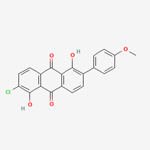 2-Chloro-1,5-dihydroxy-6-(4-methoxyphenyl)anthracene-9,10-dione