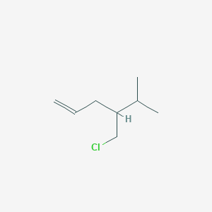 molecular formula C8H15Cl B13148202 4-(Chloromethyl)-5-methylhex-1-ene 