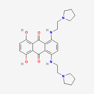 9,10-Anthracenedione, 1,4-dihydroxy-5,8-bis((2-(1-pyrrolidinyl)ethyl)amino)-