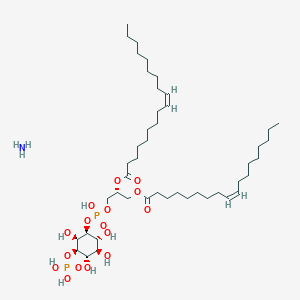 azane;[(2R)-3-[hydroxy-[(1S,2R,3S,4S,5R,6R)-2,3,4,6-tetrahydroxy-5-phosphonooxycyclohexyl]oxyphosphoryl]oxy-2-[(Z)-octadec-9-enoyl]oxypropyl] (Z)-octadec-9-enoate