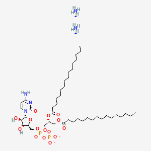 Cytidine5'-(trihydrogendiphosphate),P'-[(2R)-2,3-bis[(1-oxohexadecyl)oxy]propyl]ester,diammoniumsalt