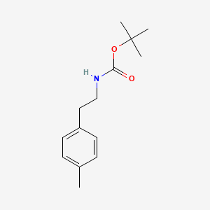 molecular formula C14H21NO2 B13148295 tert-Butyl4-methylphenethylcarbamate 