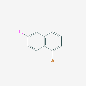 molecular formula C10H6BrI B13148318 1-Bromo-6-iodonaphthalene 