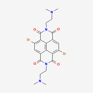 2,9-Dibromo-6,13-bis[2-(dimethylamino)ethyl]-6,13-diazatetracyclo[6.6.2.04,16.011,15]hexadeca-1,3,8,10,15-pentaene-5,7,12,14-tetrone