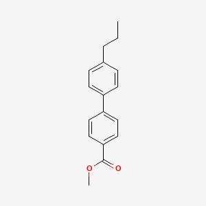 molecular formula C17H18O2 B13148364 Methyl 4'-propyl-[1,1'-biphenyl]-4-carboxylate 