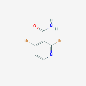 molecular formula C6H4Br2N2O B13148386 2,4-Dibromonicotinamide 