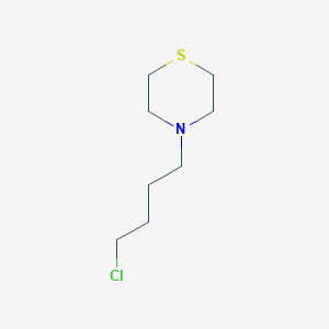 molecular formula C8H16ClNS B13148415 4-(4-Chlorobutyl)thiomorpholine 