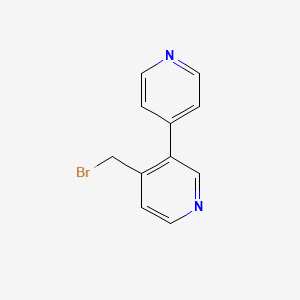 molecular formula C11H9BrN2 B13148442 4-(Bromomethyl)-3,4'-bipyridine 