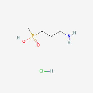 molecular formula C4H13ClNO2P B13148449 3-Aminopropyl(methyl)phosphinic acid hydrochloride 