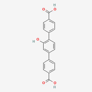 molecular formula C20H14O5 B13148475 4-[4-(4-carboxyphenyl)-3-hydroxyphenyl]benzoic acid 