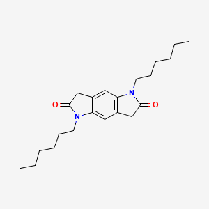 1,5-Dihexyl-3,7-dihydropyrrolo[2,3-f]indole-2,6-dione