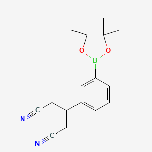 3-(3-(4,4,5,5-Tetramethyl-1,3,2-dioxaborolan-2-yl)phenyl)pentanedinitrile