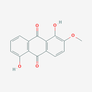 molecular formula C15H10O5 B13148498 9,10-Anthracenedione, 1,5-dihydroxy-2-methoxy- CAS No. 157029-68-0