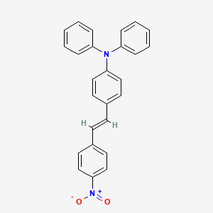 molecular formula C26H20N2O2 B13148538 4-(4-Nitrostyryl)-N,N-diphenylaniline 