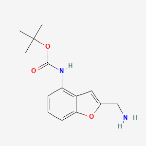 tert-Butyl (2-(aminomethyl)benzofuran-4-yl)carbamate