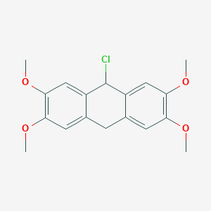 molecular formula C18H19ClO4 B13148560 9-Chloro-2,3,6,7-tetramethoxy-9,10-dihydroanthracene CAS No. 919273-05-5