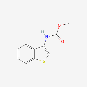 molecular formula C10H9NO2S B13148565 Methyl benzo[b]thiophen-3-ylcarbamate 