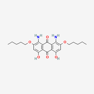 1,8-Diamino-4,5-dihydroxy-2,7-bis(pentyloxy)anthracene-9,10-dione