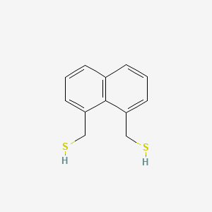 molecular formula C12H12S2 B13148607 Naphthalene, 1,8-mercaptomethyl- CAS No. 60948-99-4