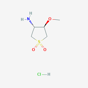 trans-3-Amino-4-methoxytetrahydrothiophene 1,1-dioxide hydrochloride