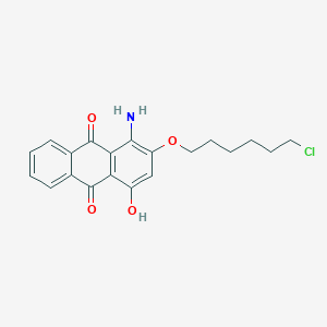 1-Amino-2-((6-chlorohexyl)oxy)-4-hydroxyanthracene-9,10-dione