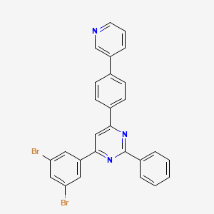 4-(3,5-Dibromophenyl)-2-phenyl-6-(4-(pyridin-3-yl)phenyl)pyrimidine