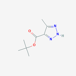 molecular formula C8H13N3O2 B13148687 tert-Butyl 5-methyl-1H-1,2,3-triazole-4-carboxylate 