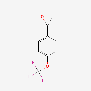 molecular formula C9H7F3O2 B1314871 2-[4-(三氟甲氧基)苯基]环氧乙烷 CAS No. 111991-17-4