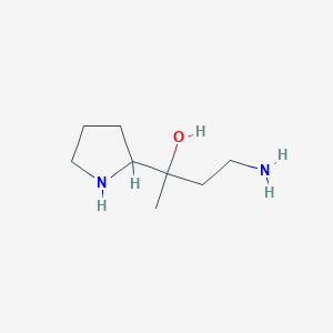 4-Amino-2-(pyrrolidin-2-YL)butan-2-OL