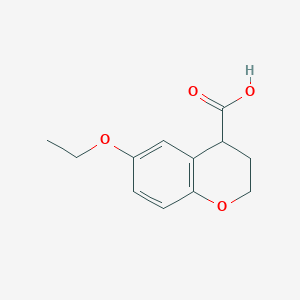 6-Ethoxy-3,4-dihydro-2H-1-benzopyran-4-carboxylic acid