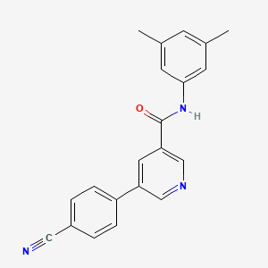 5-(4-cyanophenyl)-N-(3,5-dimethylphenyl)nicotinamide