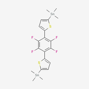 Trimethyl-[5-[2,3,5,6-tetrafluoro-4-(5-trimethylstannylthiophen-2-yl)phenyl]thiophen-2-yl]stannane