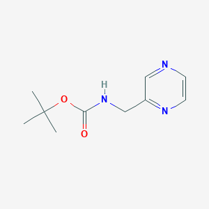 molecular formula C10H15N3O2 B13148778 Tert-butyl (pyrazin-2-yl)methylcarbamate 