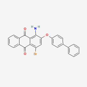 1-Amino-2-[([1,1'-biphenyl]-4-yl)oxy]-4-bromoanthracene-9,10-dione